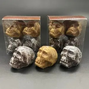 cube crâne praliné